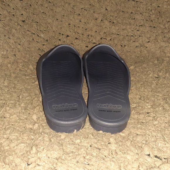 NATIVE-Ava Bloom Slip On Mules-Navy Blue-Sustainable Algae Shoes-Sz 7-Near Mint - Picture 5 of 7